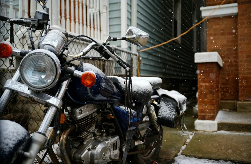 motorrijden in de winter